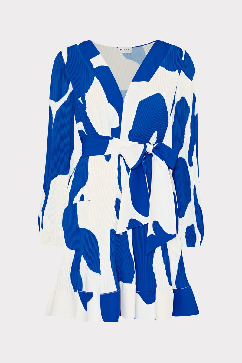 Liv Grand Foliage Pleated Dress