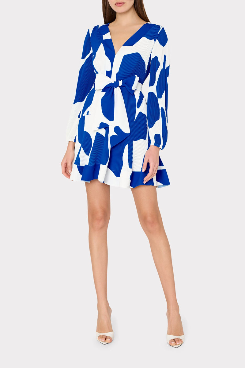 Liv Grand Foliage Pleated Dress