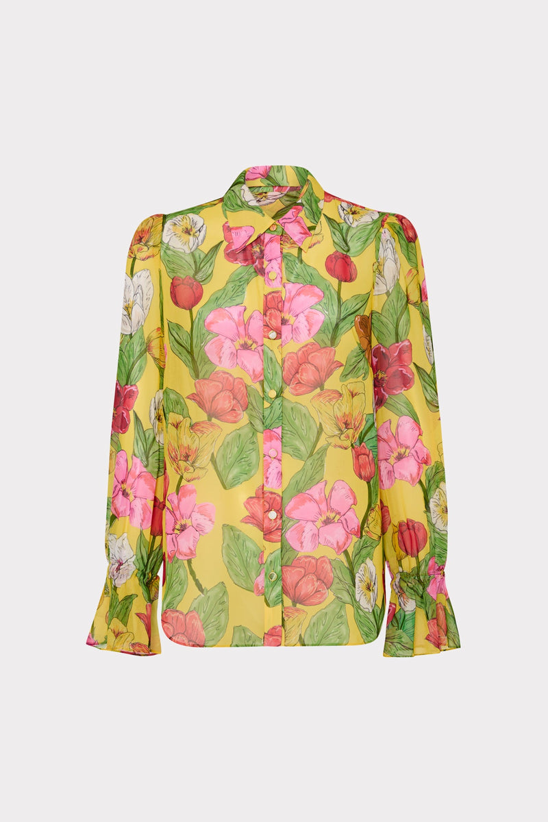 Lacey Tulip Rosette Blouse