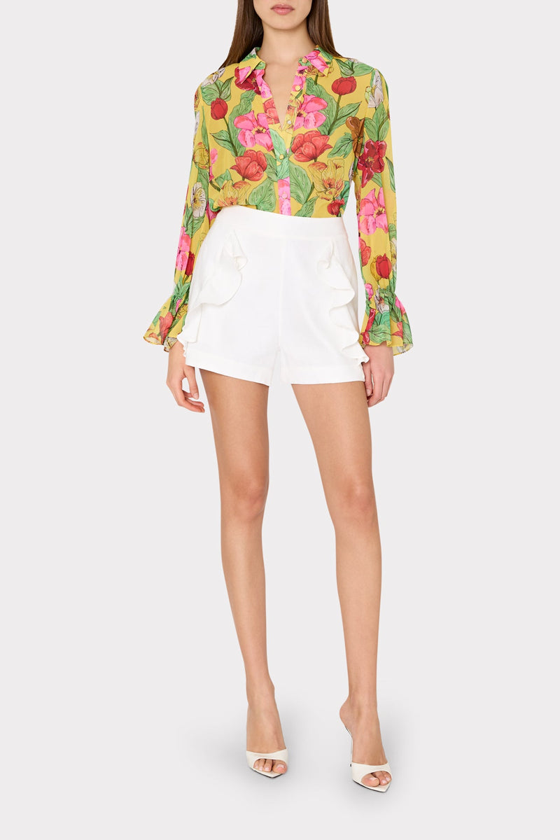 Lacey Tulip Rosette Blouse