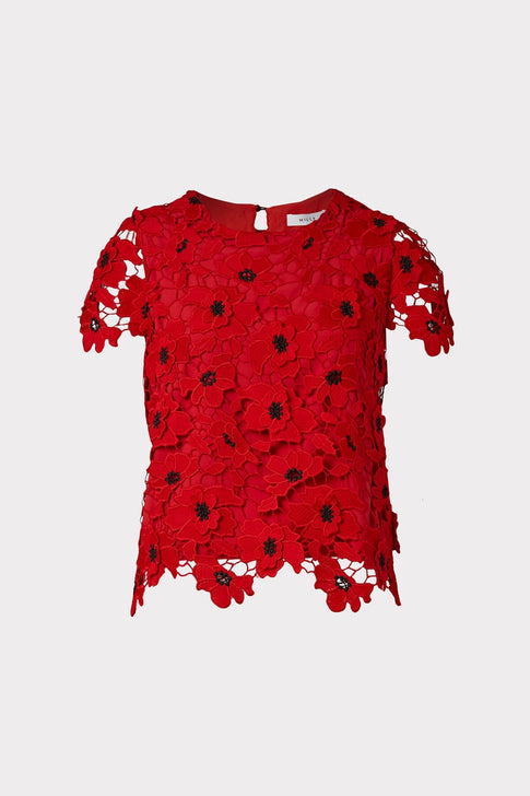 3D Poppy Floral Lace Baby Tee-NEW-2 testing product 0