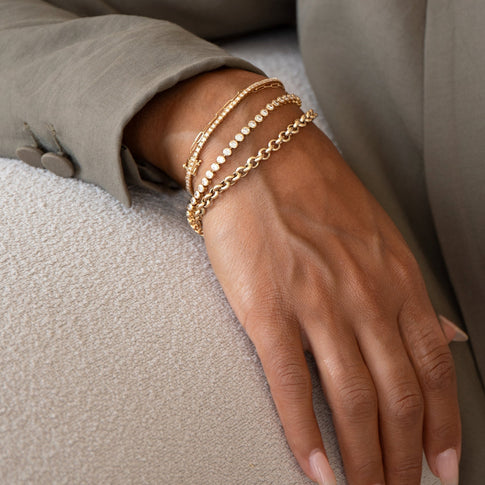 Love Set Match Bracelet 14k Yellow Gold Image 4 of 5