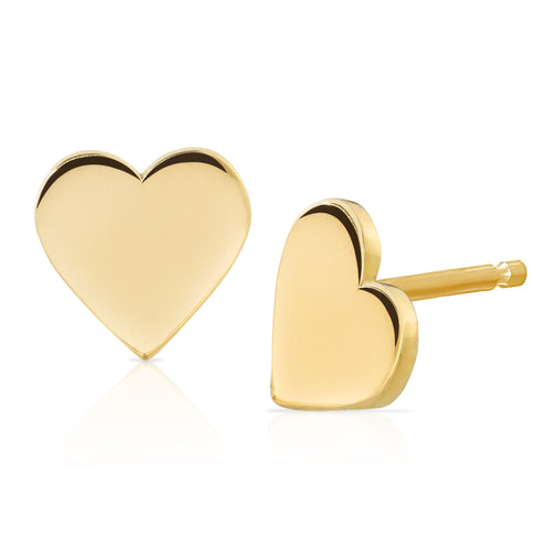 Heartfelt Stud 14K Yellow Gold Image 1 of 3