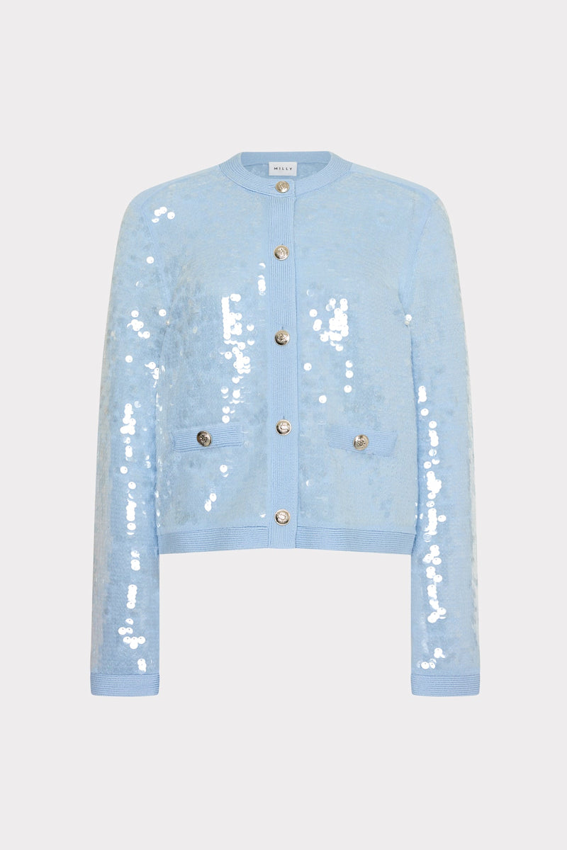Iman Sequin Knit Cardigan