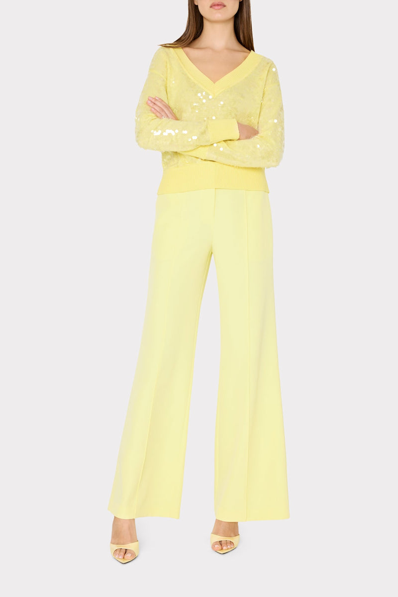Ilaria Sequin V-Neck Sweater