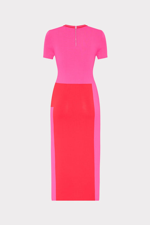 Shohona Colorblock Knit Dress Pink Multi Image 4 of 4
