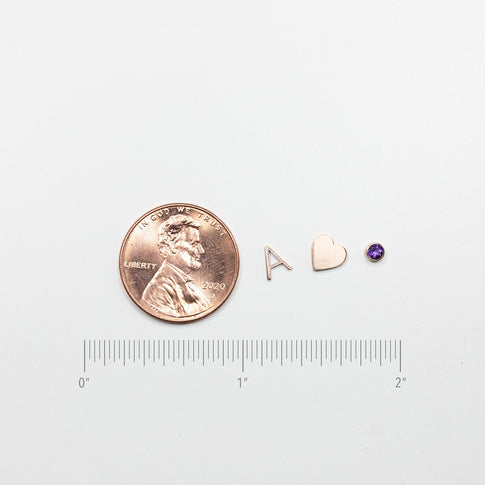 Heartfelt Stud 14K White Gold Image 4 of 4