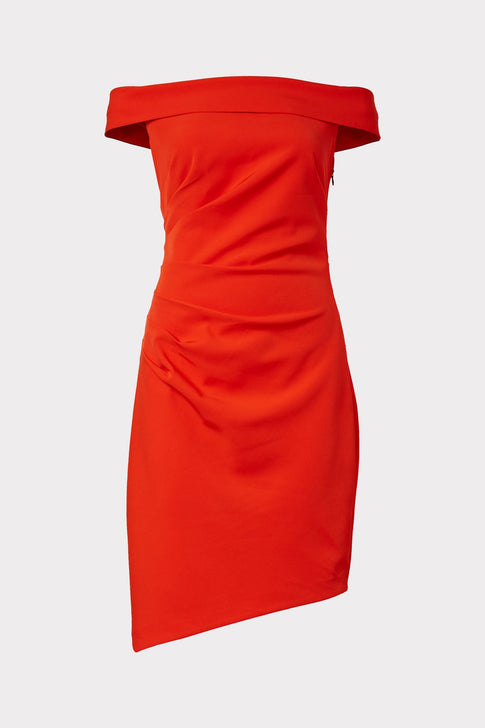 Ally Cocktail Dress Coral Image 1 of 4