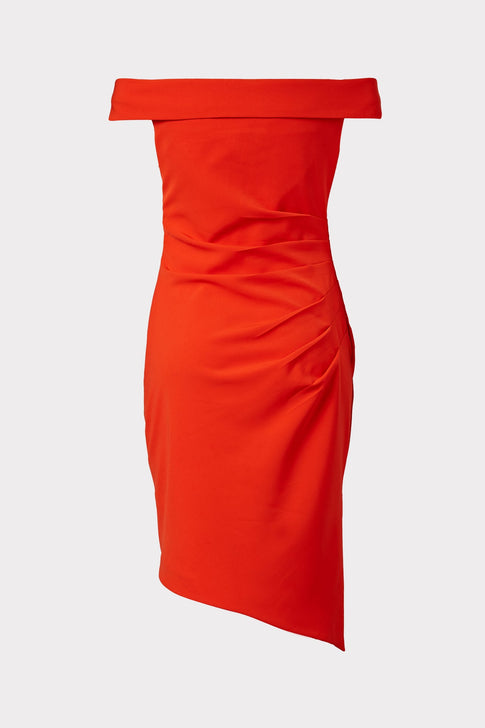 Ally Cocktail Dress Coral Image 4 of 4