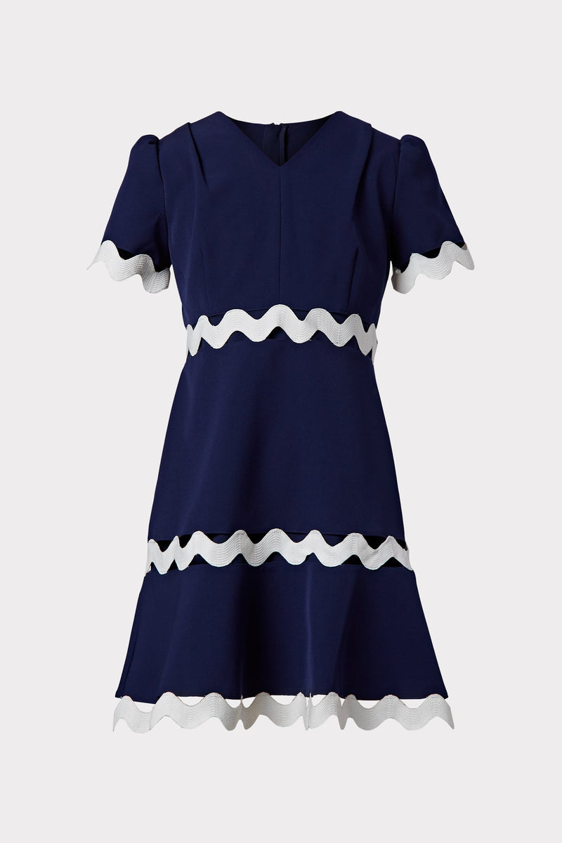 Milly Minis Josephine Cady Trim Dress