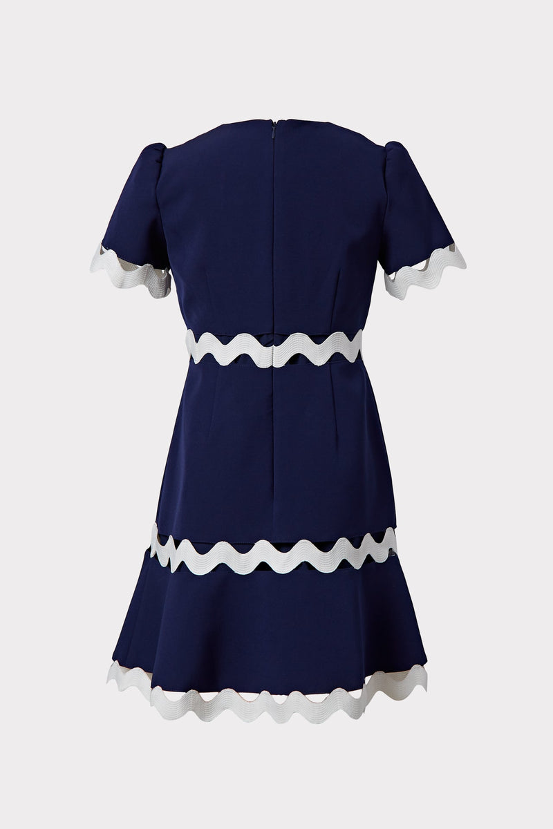 Milly Minis Josephine Cady Trim Dress