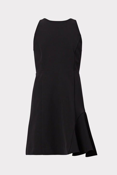 Milly Minis Cady Cascade Dress Black Image 1 of 2