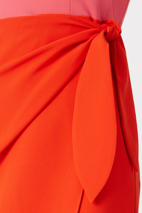 Marissa Cady Combo Dress Watermelon/Coral Image 3 of 4