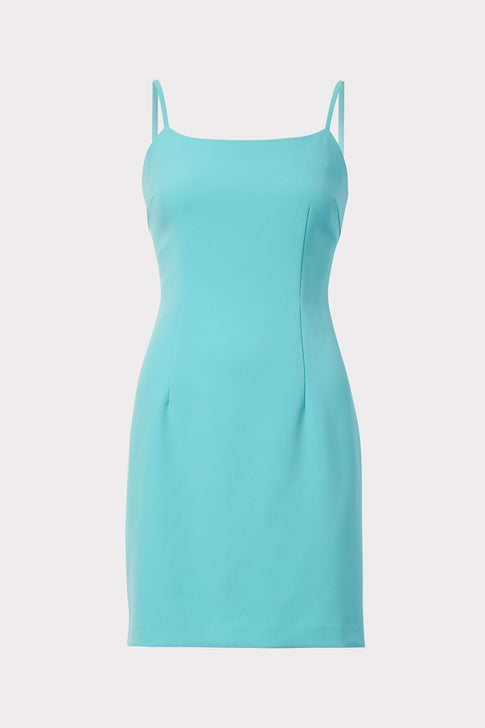 Mini Cady Slip Dress 0