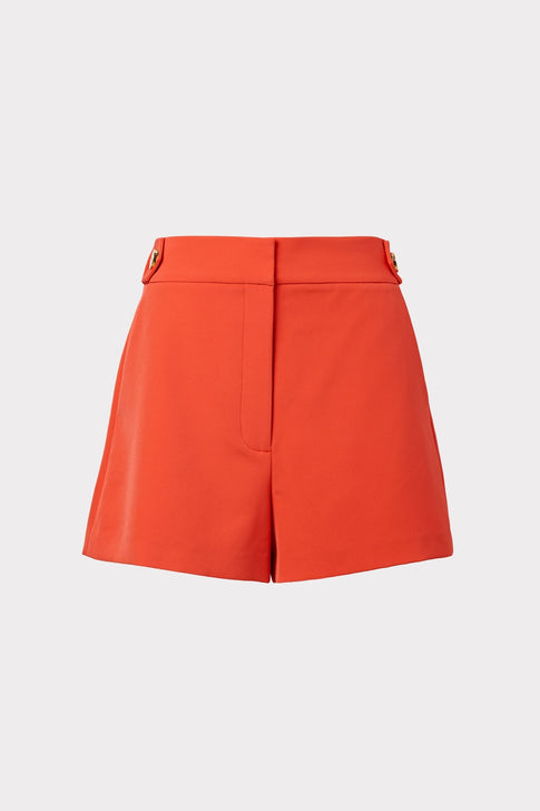 Aria Cady Button Shorts Summer Coral Image 1 of 4
