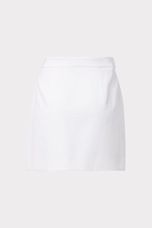 Modern Mini Cady Button Skirt 2