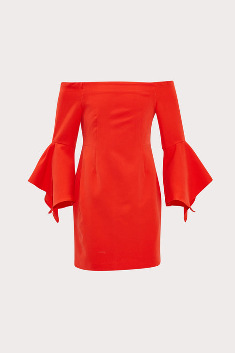 Milly Minis Cady Luna Dress Coral Image 1 of 3