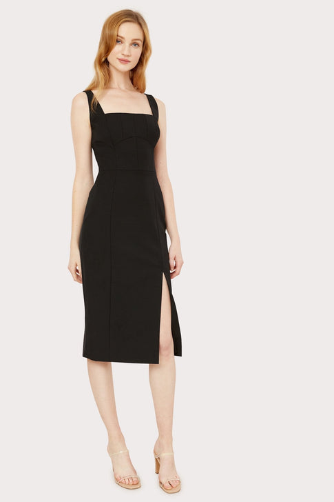 Rita Square Neck Midi Dress 0