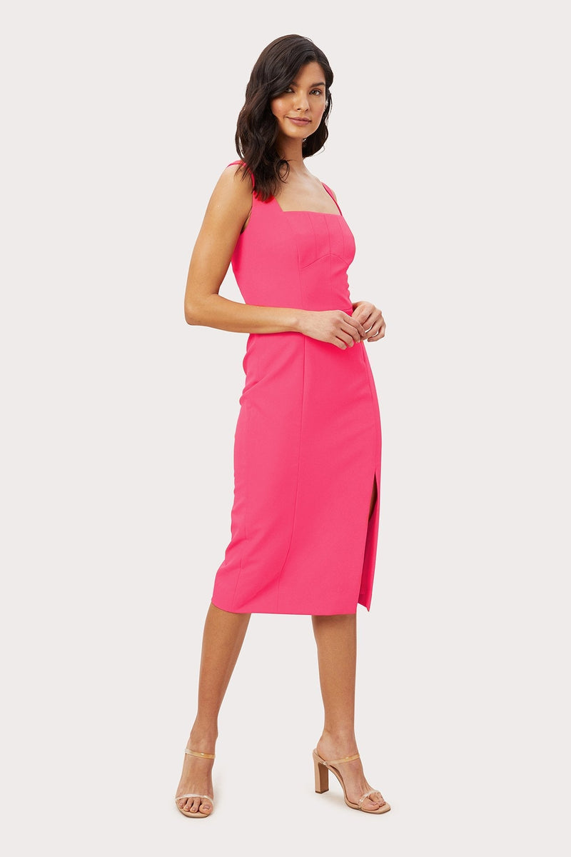 Rita Square Neck Midi Dress