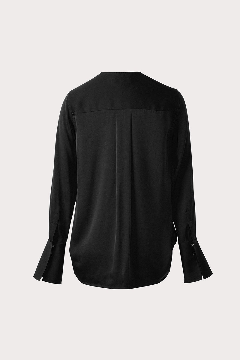 Elysa Stretch Silk Surplice Blouse