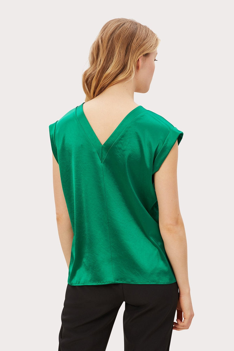 Hammered Satin Mila Reversible Top