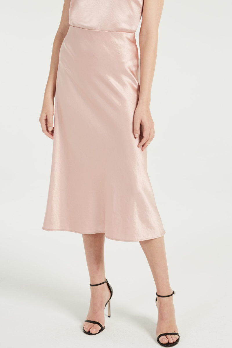 Fion Bias Hammer Satin Skirt
