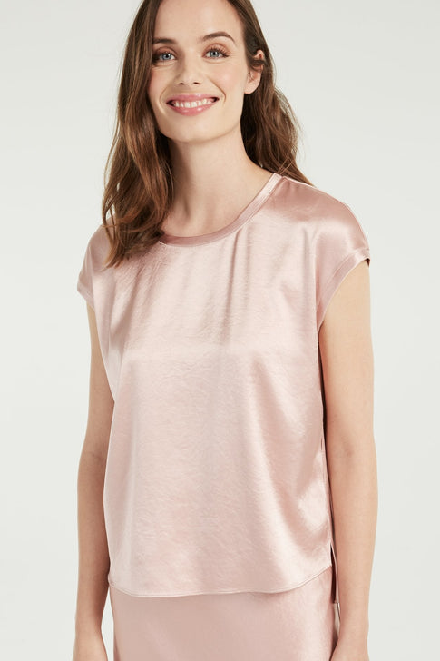 Hayes Hammer Satin Drop Shoulder Top 1