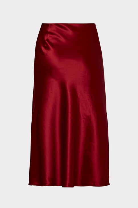 Fion Hammered Satin Bias Skirt 3