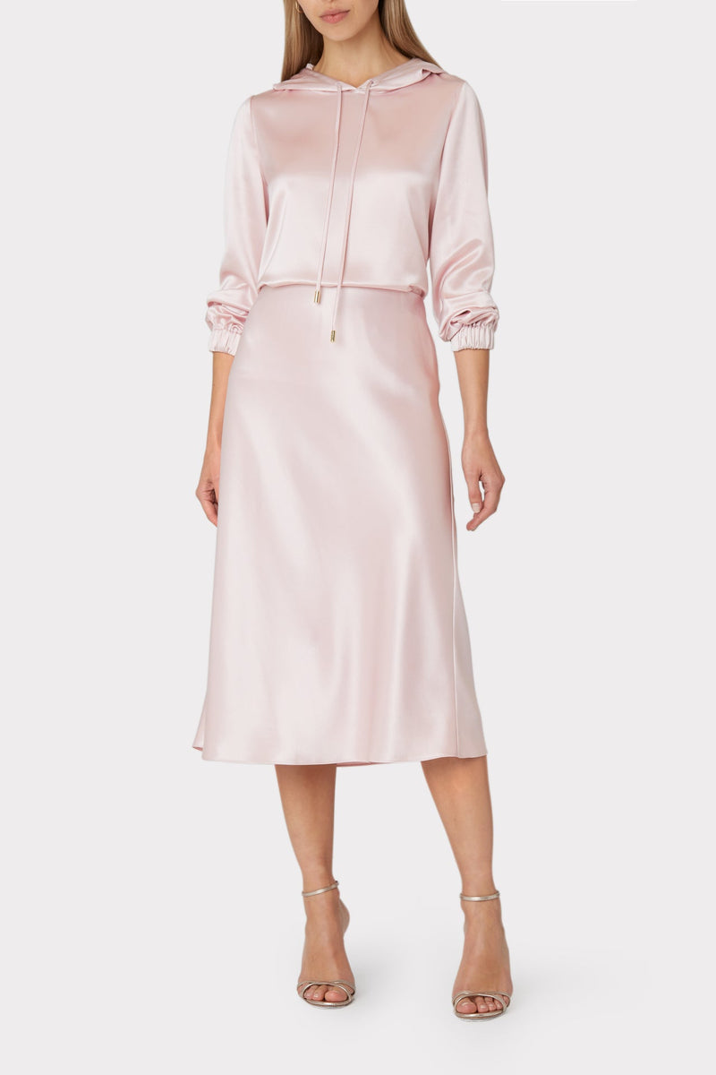 Talia Hammered Satin Hoodie