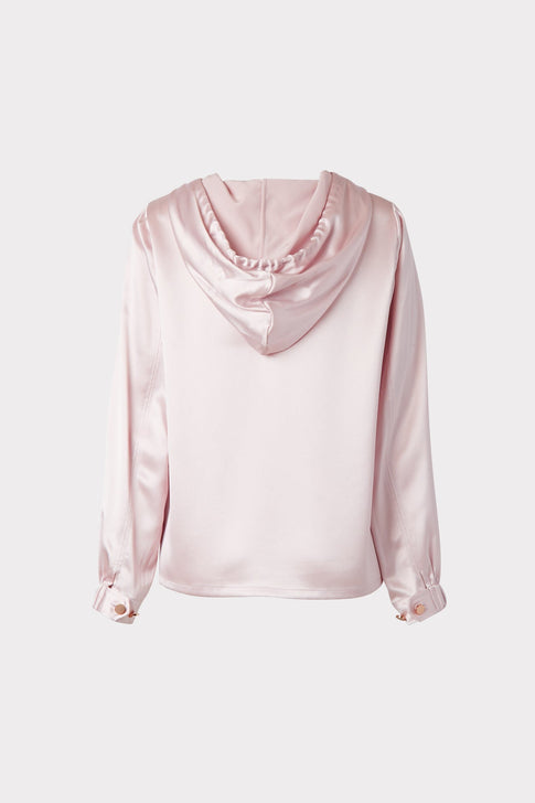 Talia Hammered Satin Hoodie 3