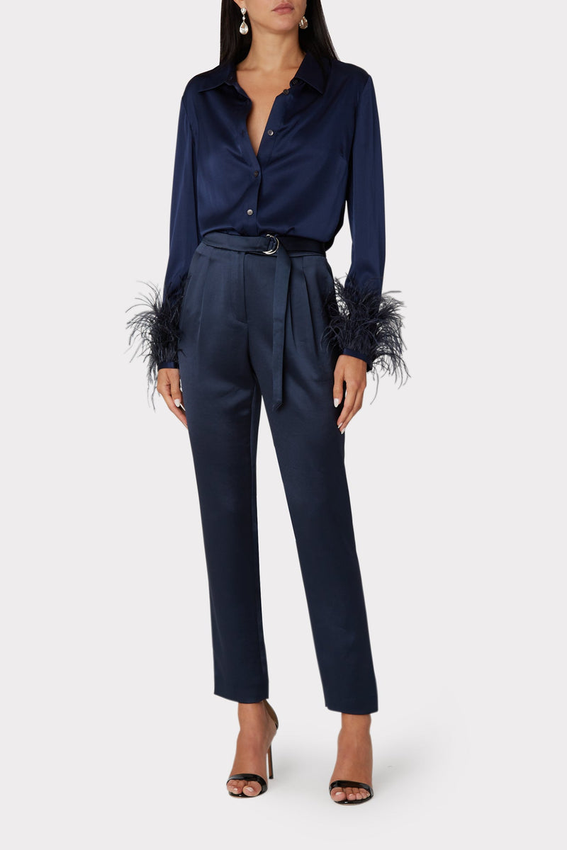 Tatum Hammered Satin Pants