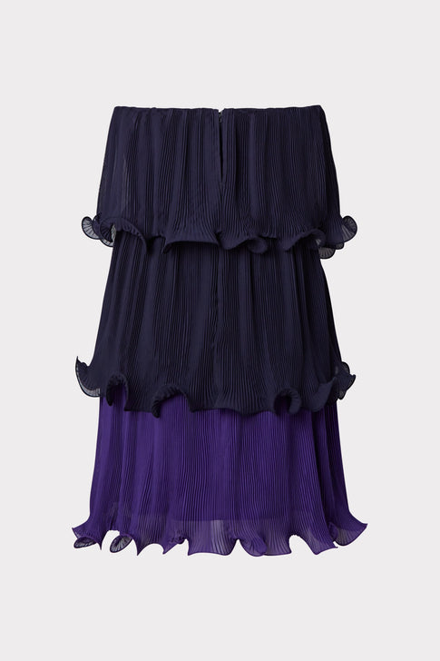 Sylvie Pleated Chiffon Dress 7