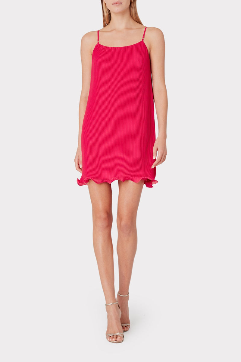 Wilhemina Pleated Mini Dress