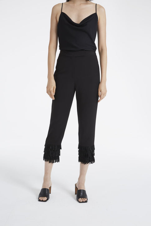 Fringe Embellished Fia Pants 0