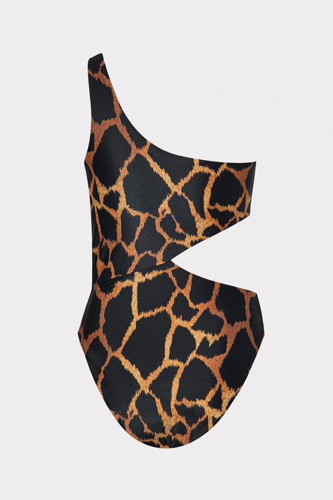 Giraffe Print Miranda One Piece Cutout 3