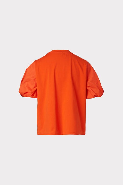 Monica Jersey Poplin Combo Tee Coral Image 4 of 4