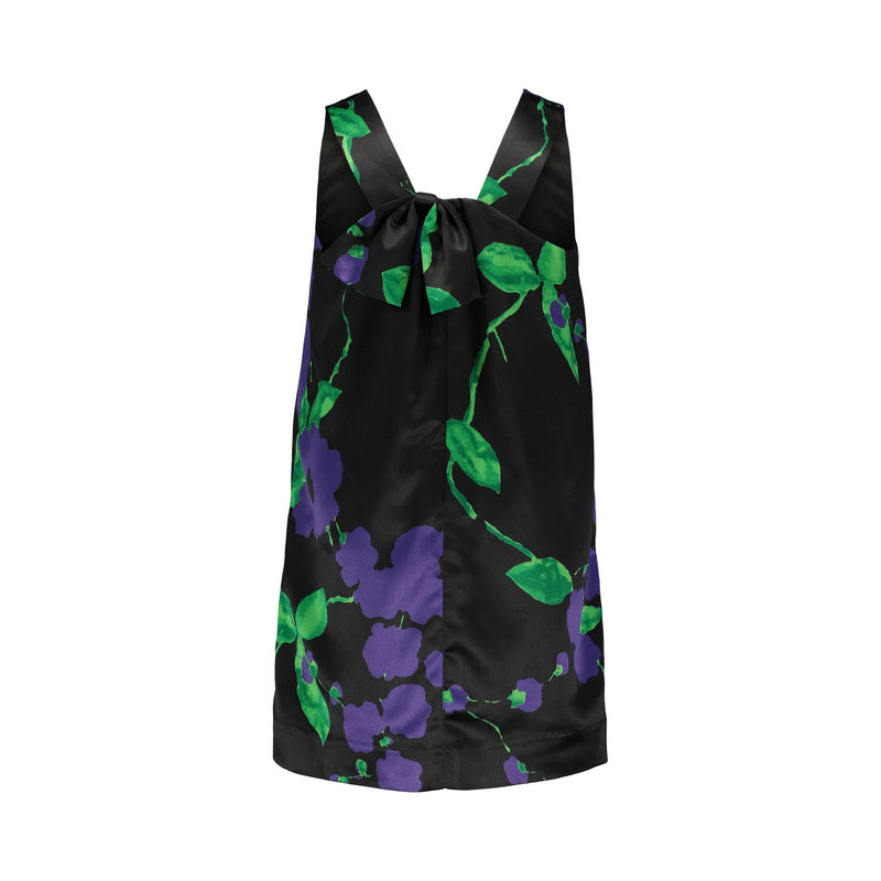 Milly Minis Little Girls Painted Floral Bow Back Shift Dress
