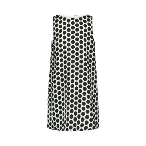 Milly Minis Big Girls Dot Print Black White Shift Dress 0