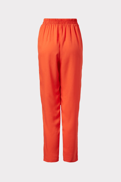 Marcia Satin Pants Coral Image 4 of 4