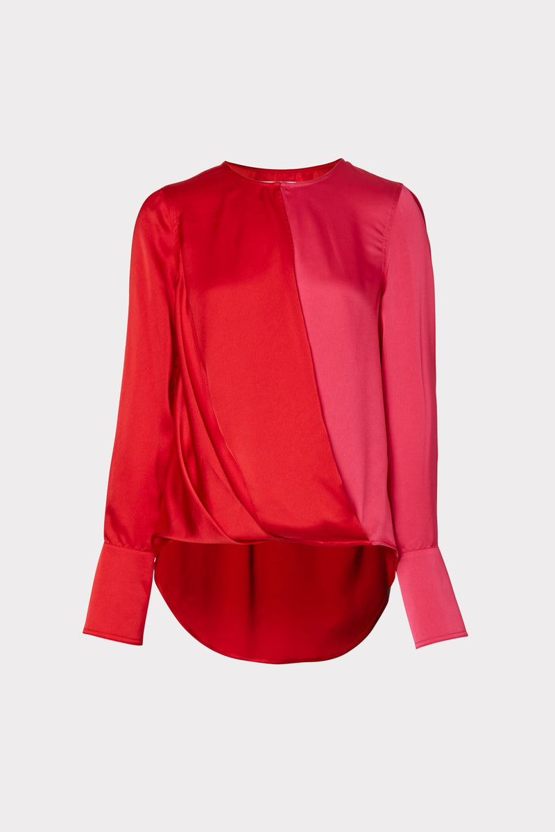 Poly Stretch Satin Top
