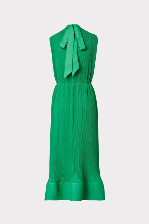 Melina Solid Pleated Dress 3