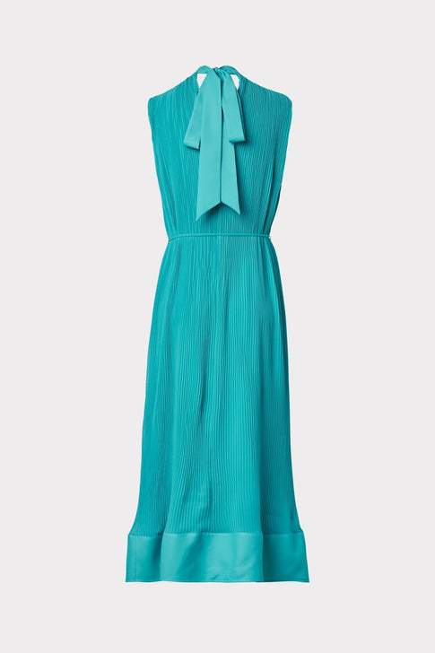 Melina Solid Pleated Dress 3