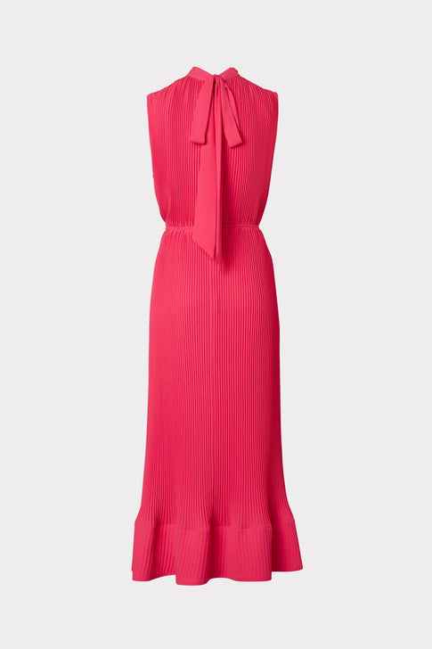 Melina Solid Pleated Dress 3