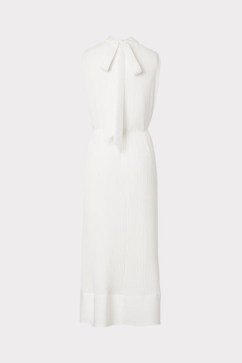 Melina Solid Pleated Dress 3