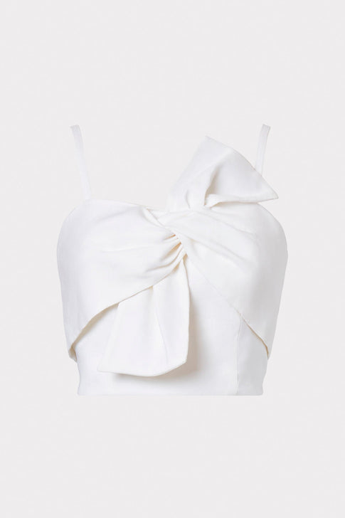 Bree Linen Bow Top 0