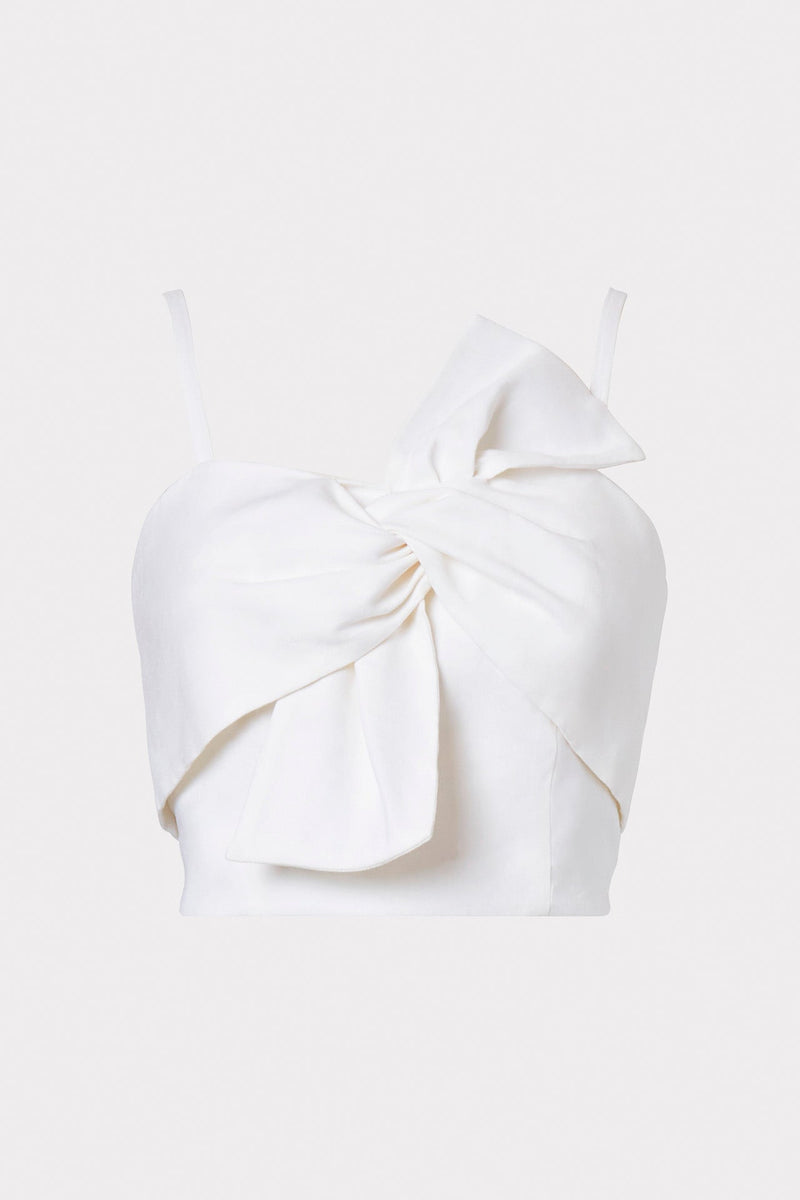 Bree Linen Bow Top