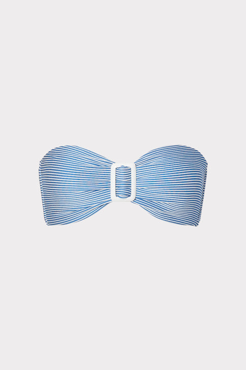 Margot Textured Stripe Bandeau Top 0