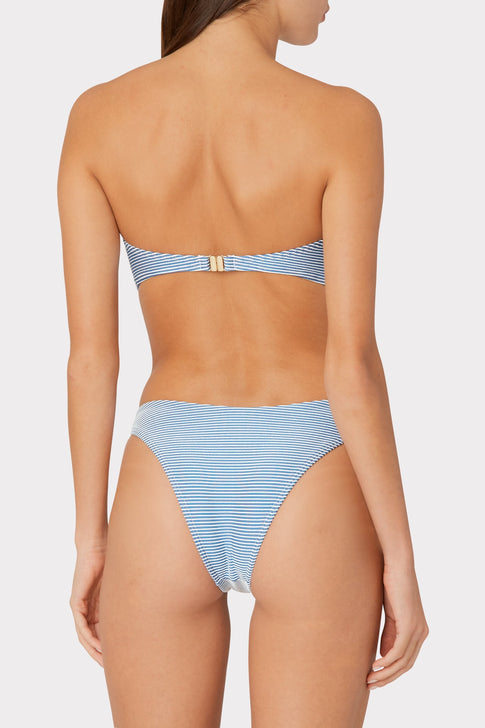 Margot Textured Stripe Bikini Bottom 2