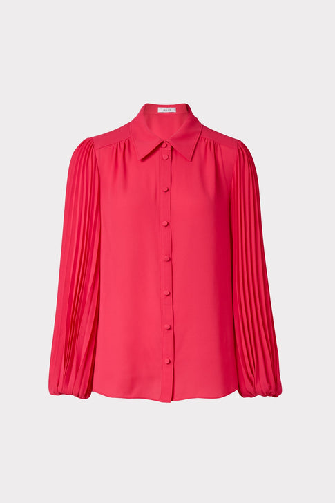 Lina Pleated Blouse 0