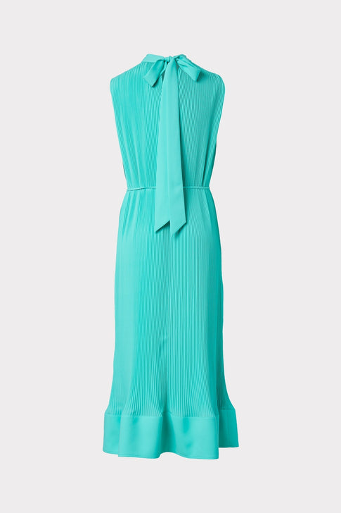 Melina Solid Pleated Dress 3